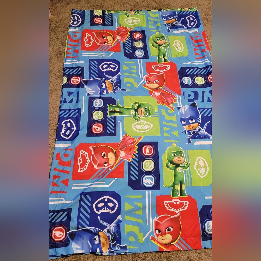 PJ Masks Kids Bedroom Curtains- Blue, Red, Green - 4 Panels